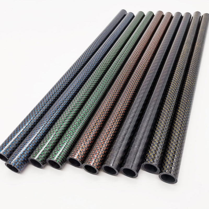 Color carbon fiber tube